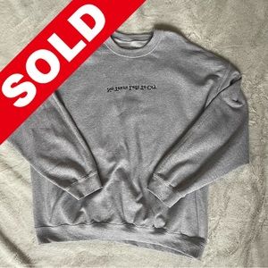 SOLD Official Ariana Granda “No Tears Left To Cry” crewneck, size XXL, LIKE NEW!